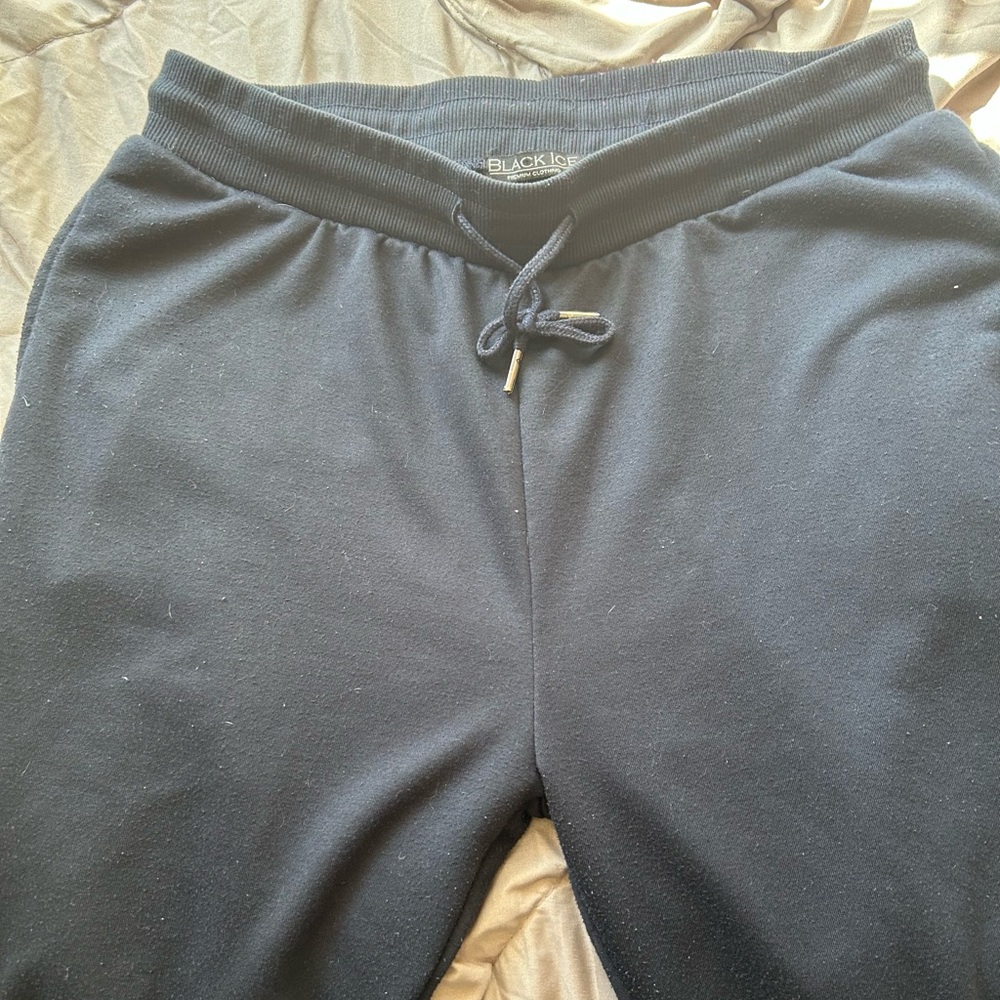 💚3/$25 Women Black Ice XL Dark Navy Jogger Pants